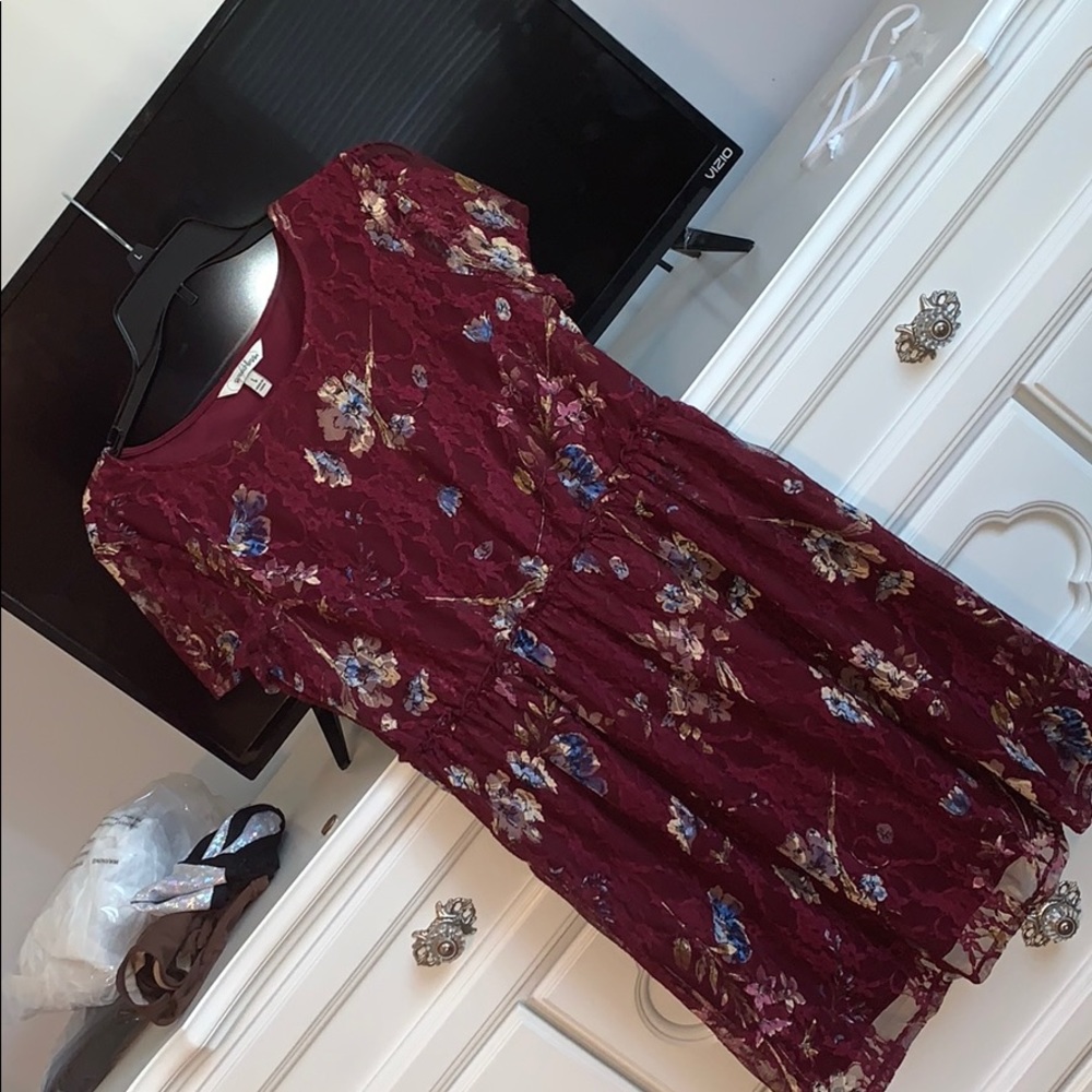 Red Floral Dress